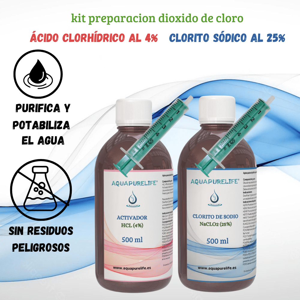 KIT clorito + activador - aquapurelife