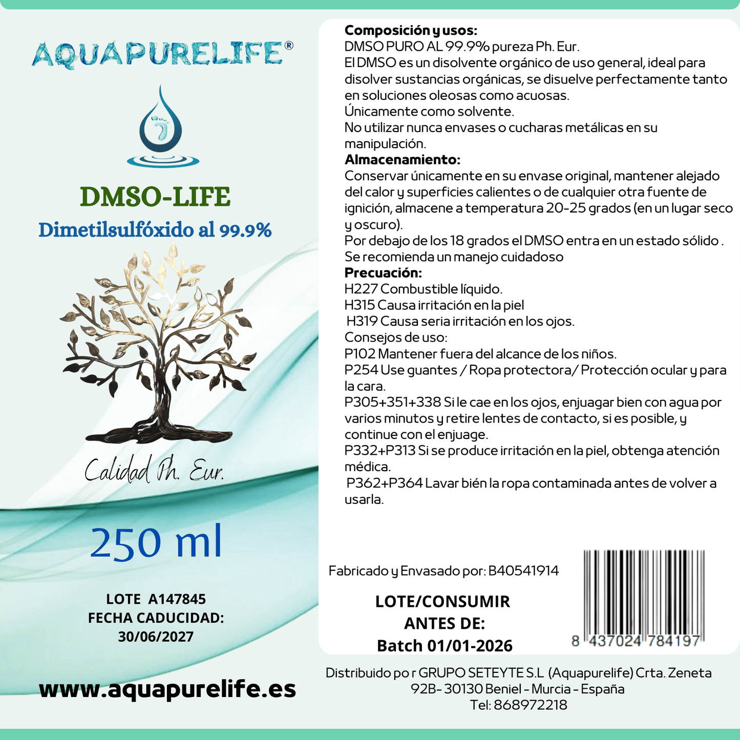 DMSO (Dimetilsulfóxido) - aquapurelife