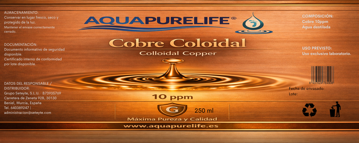 Cobre Coloidal – Vidrio con tapón medidor | GaiaVitae