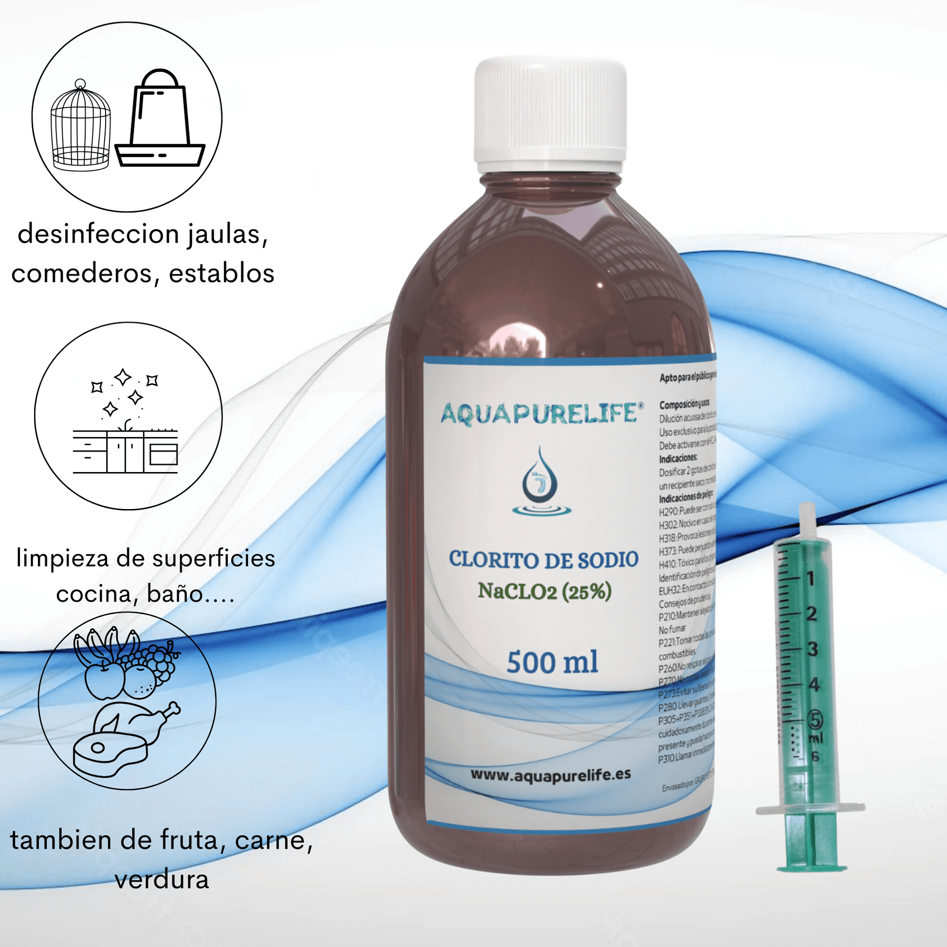 Clorito de sodio en líquido - aquapurelife