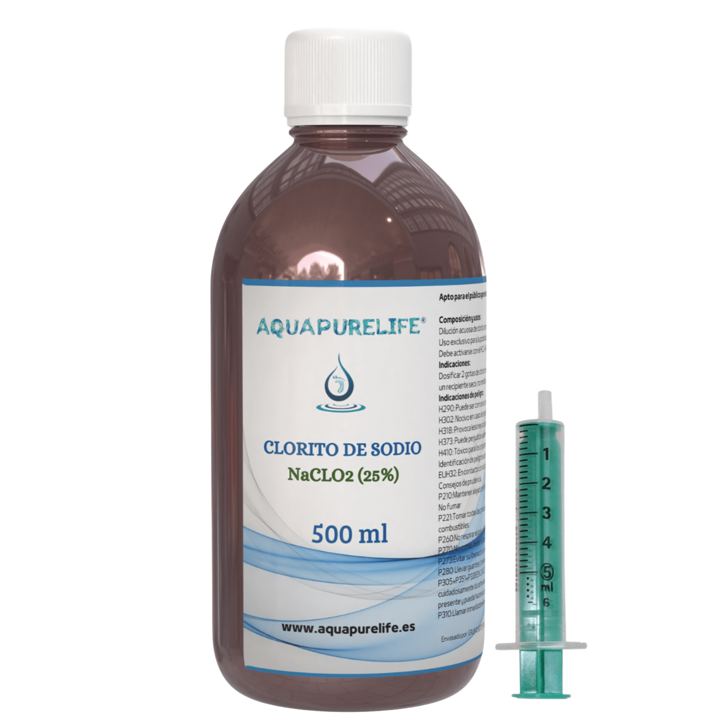 Clorito de sodio en líquido - aquapurelife