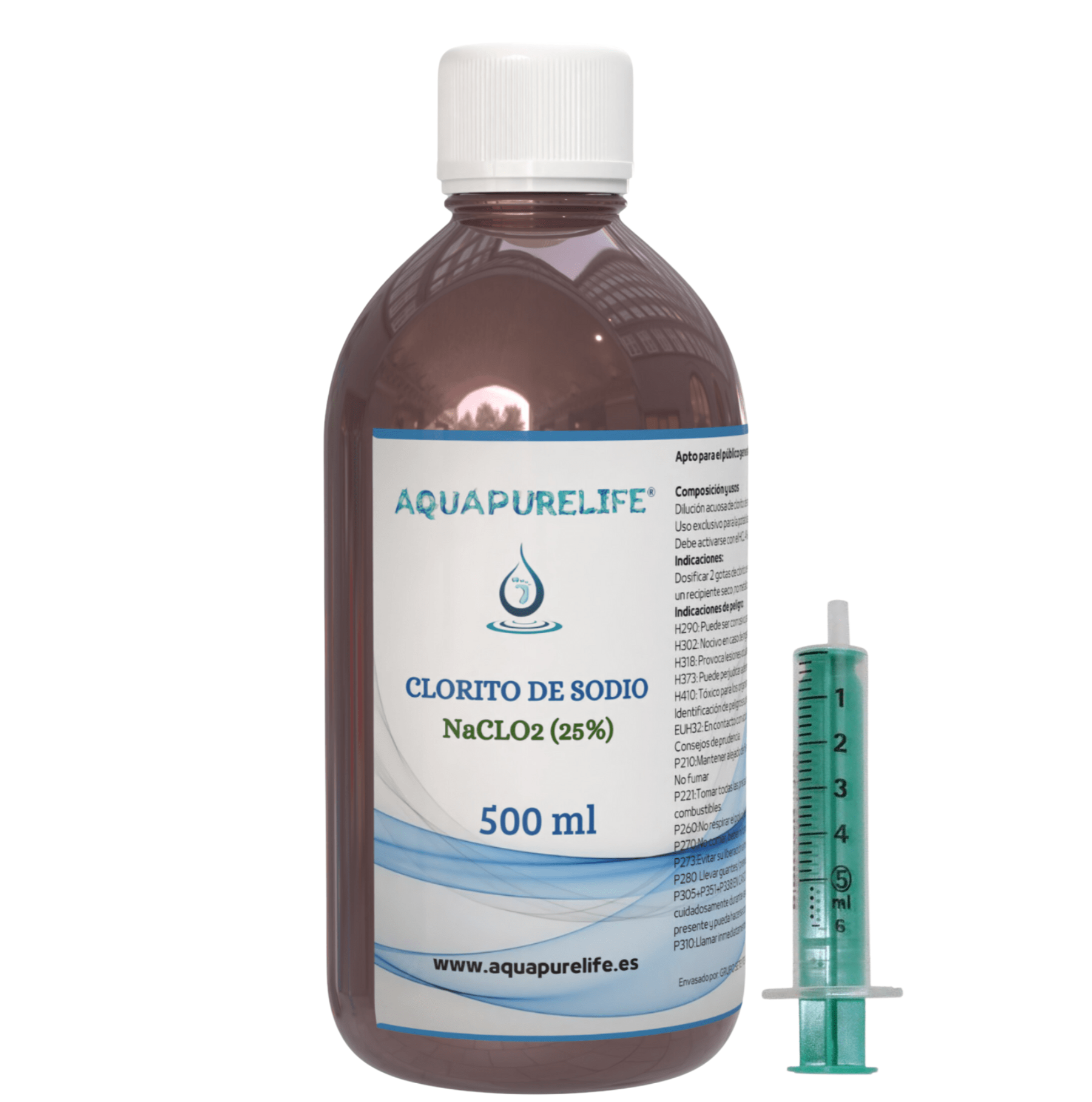 Clorito de sodio en líquido - aquapurelife