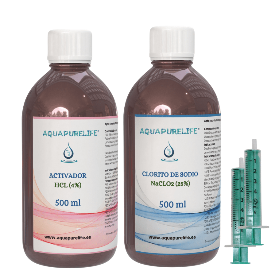 KIT clorito + activador - aquapurelife