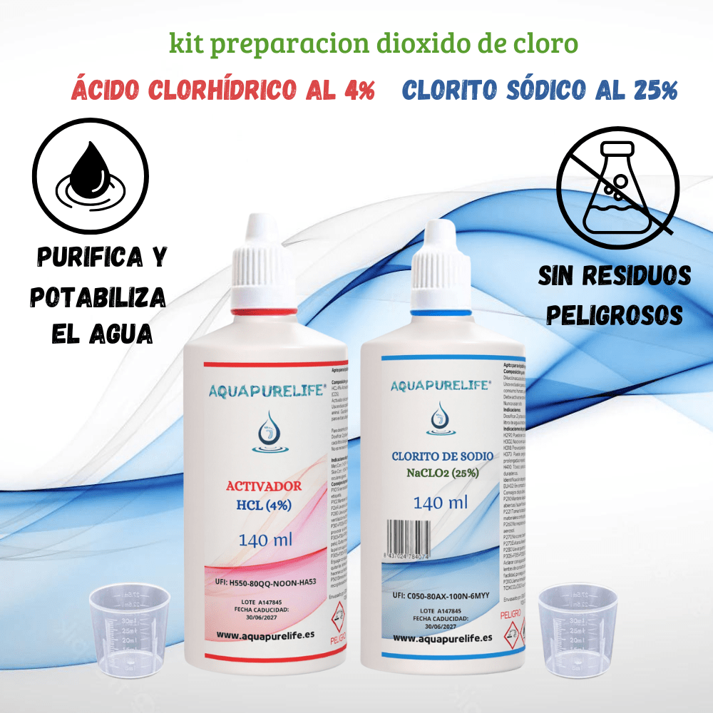 KIT clorito + activador - aquapurelife