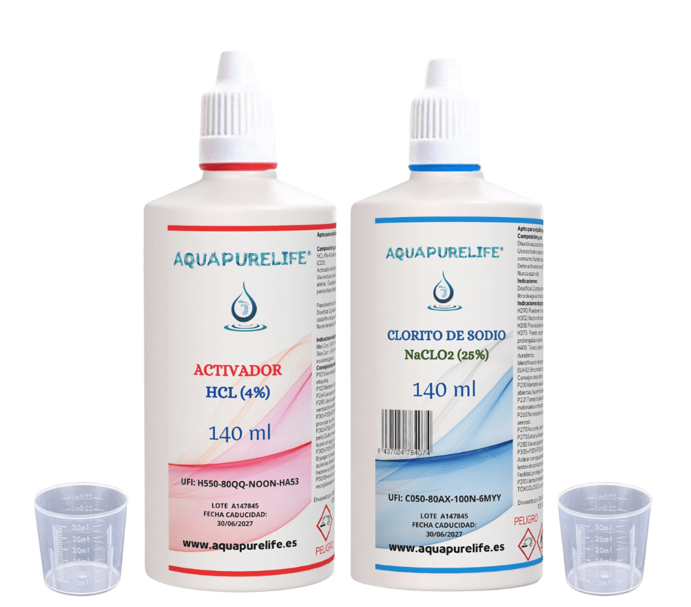 KIT clorito + activador - aquapurelife