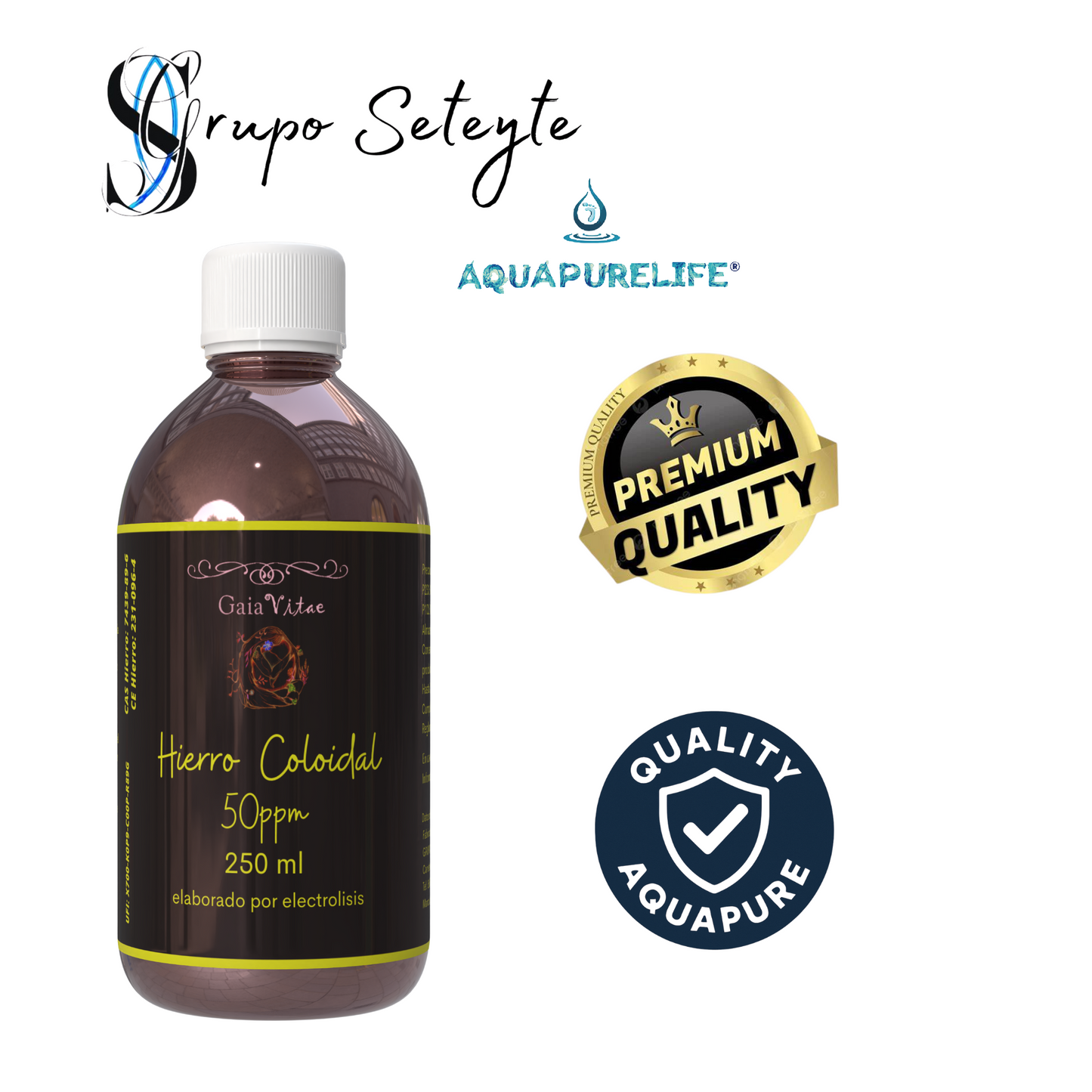 Fer colloïdal – Verre ambré | Aquapurelife