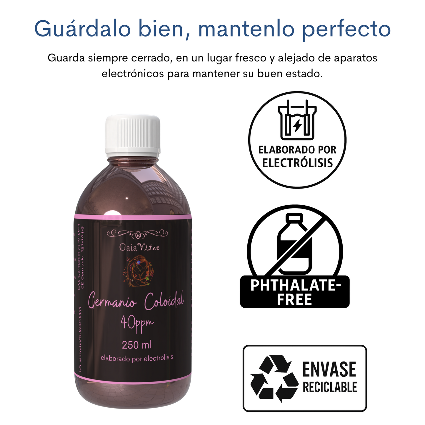 Germanium colloïdal 40 ppm – Verre ambré | Aquapurelife