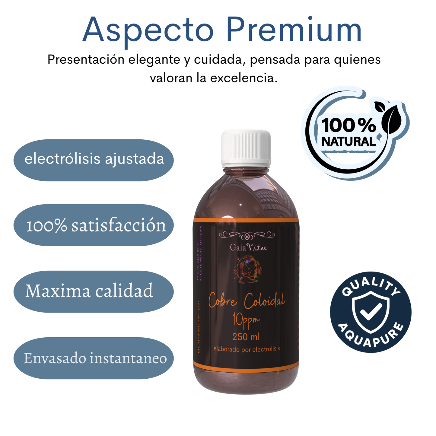 Cuivre colloïdal – Verre avec bouchon doseur | Aquapurelife