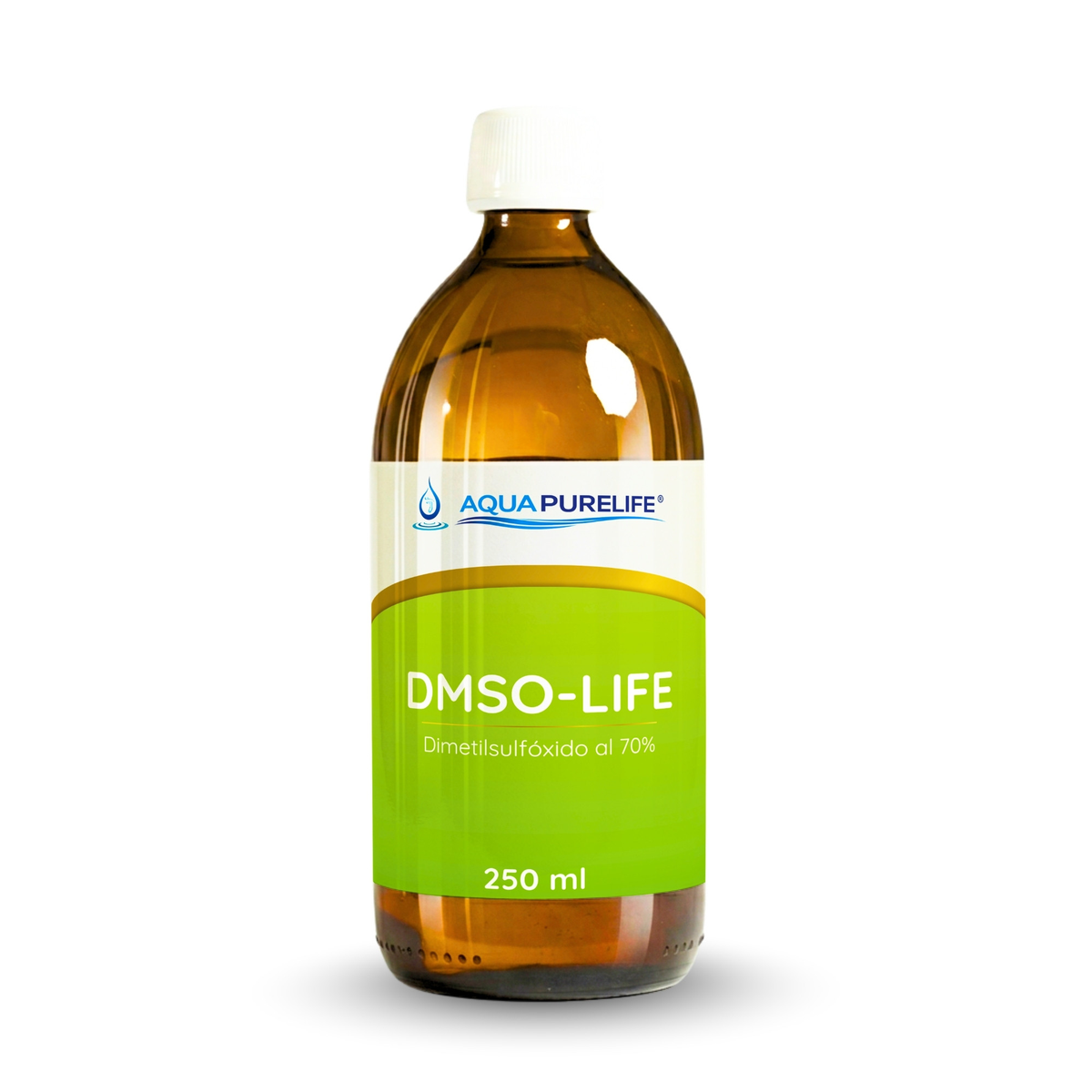 DMSO 70 % en vidrio ámbar – Aquapurelife