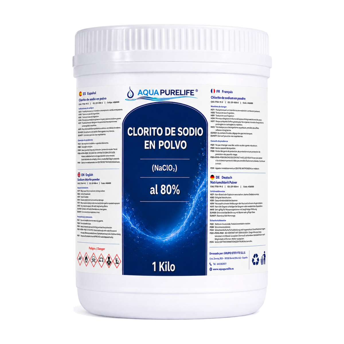 Sodium chlorite powder 80% technical grade – Aquapurelife