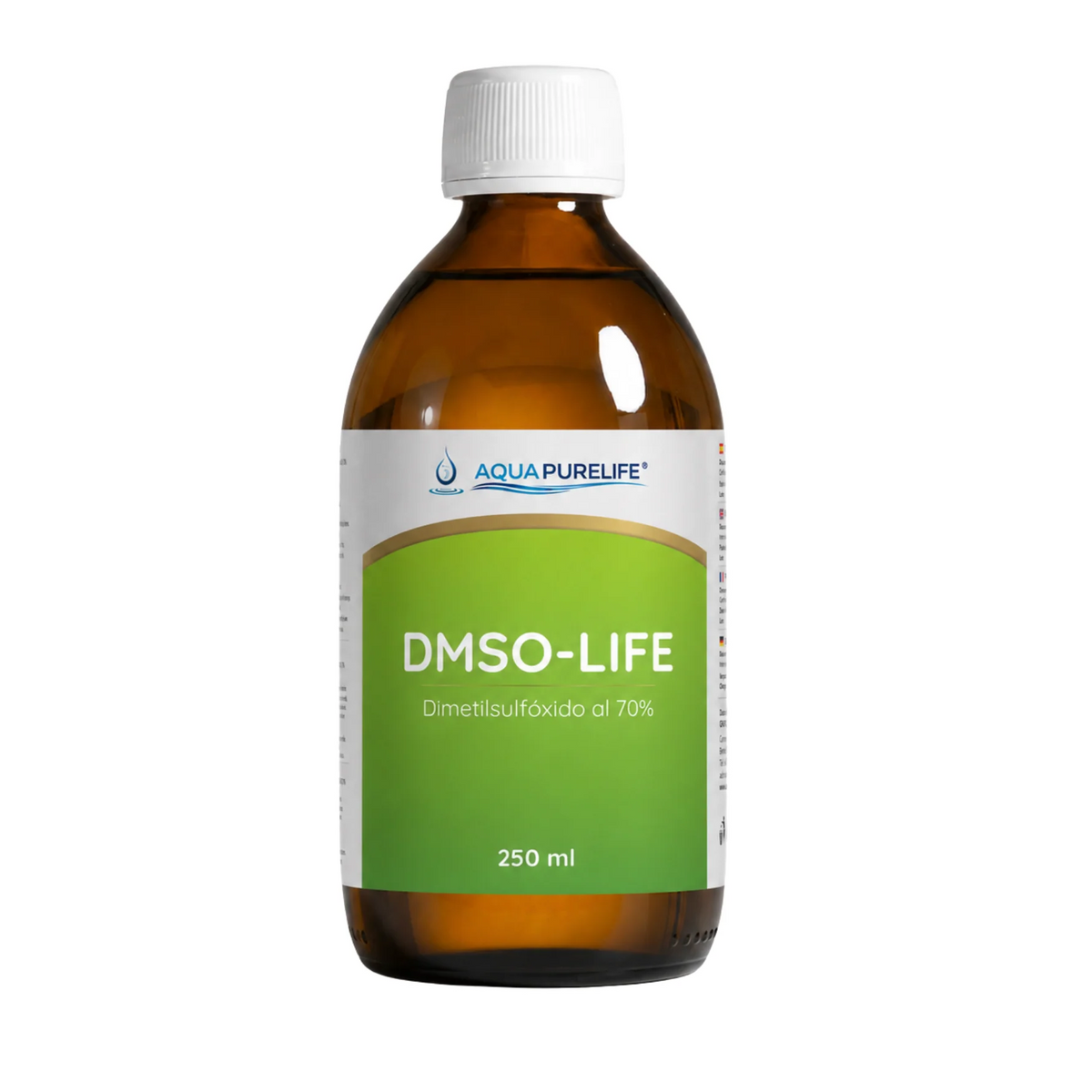 Kit DMSO Dúo: DMSO 70 % 250 ml en vidrio ámbar Aquapurelife