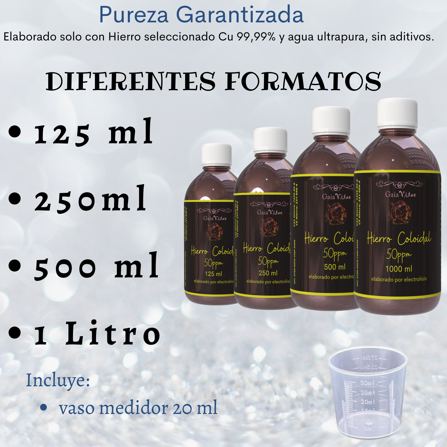 Hierro Coloidal – Vidrio Ámbar | Aquapurelife