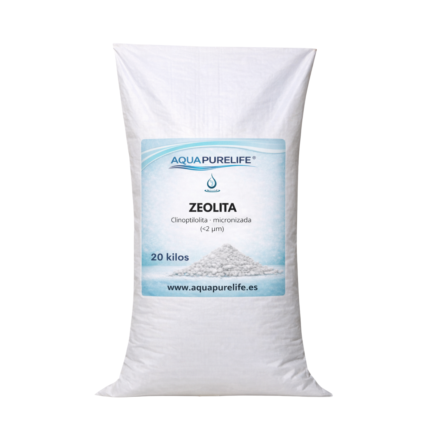 Zeolita ultrafina < 2 µm – Saco 20 kg