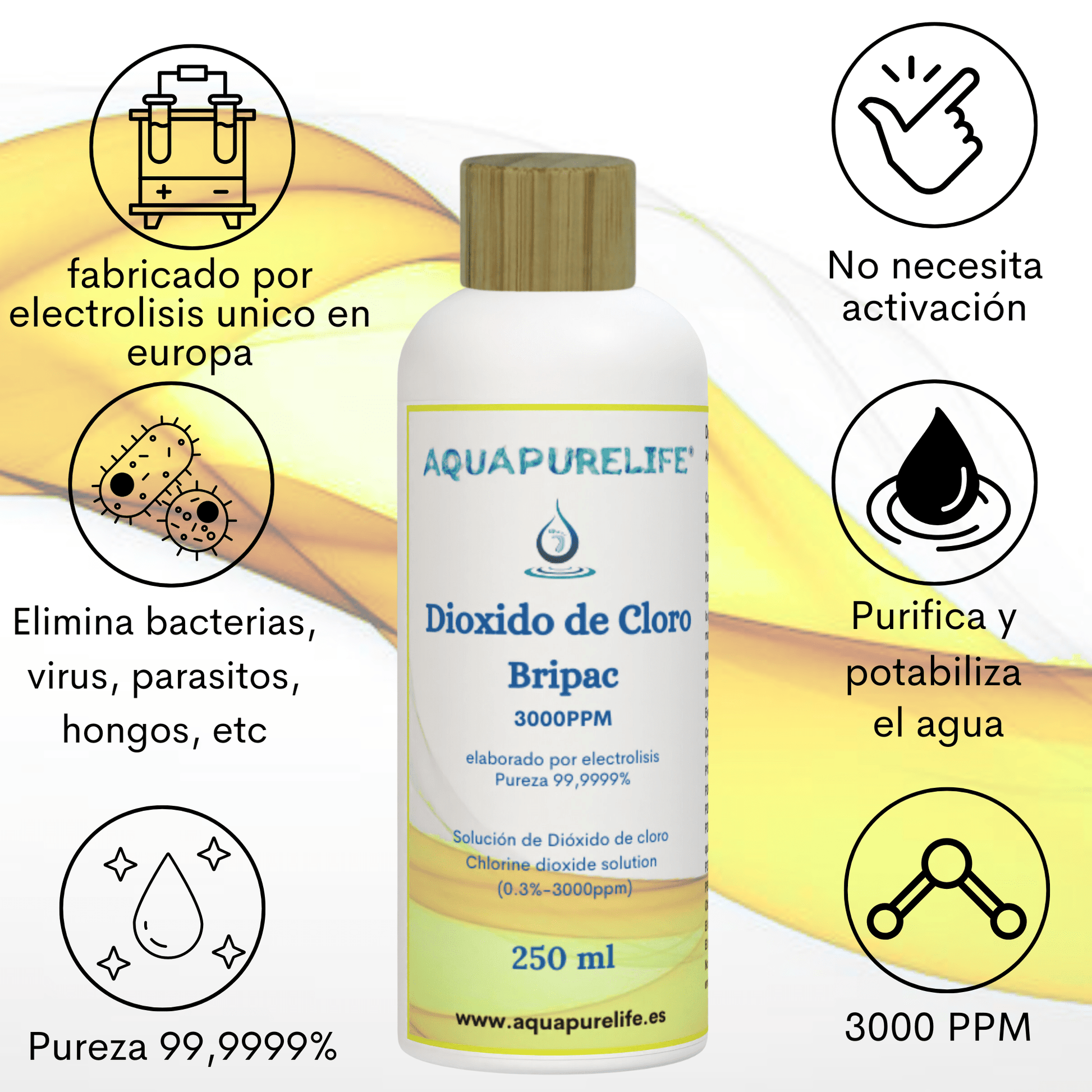 CDS 3000 ppm formato HDPE – Aquapurelife