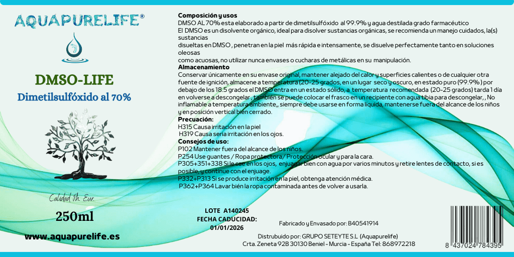 DMSO (Dimetilsulfóxido) - aquapurelife