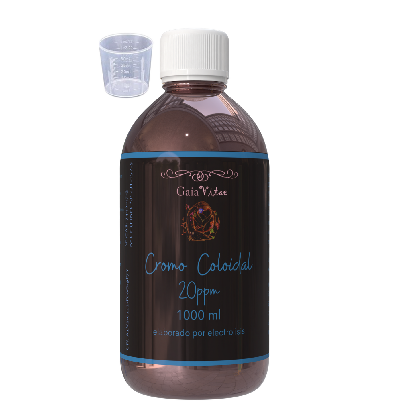 Cromo Coloidal 20 PPM – Vidrio opaco | Aquapurelife