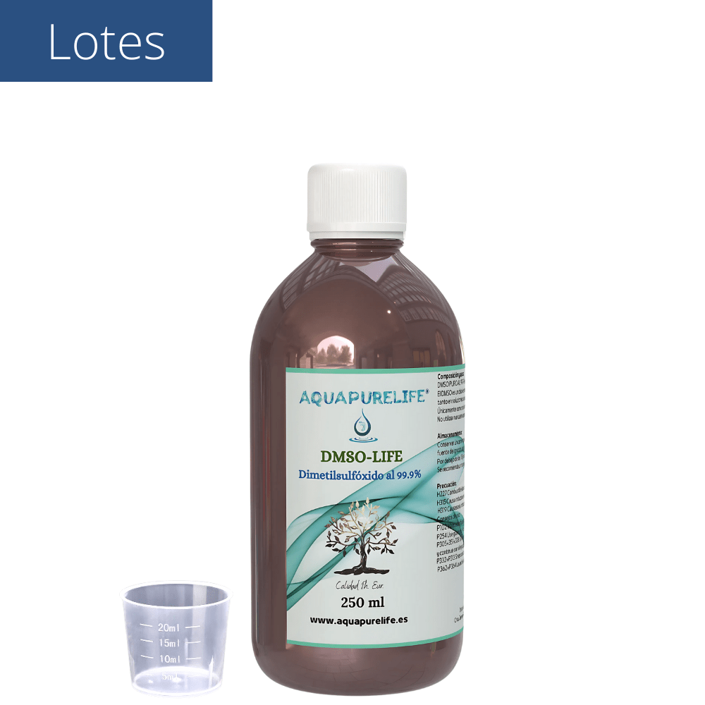 Lotes DMSO 99,99% – Vidrio Ámbar | Aquapurelife - aquapurelife