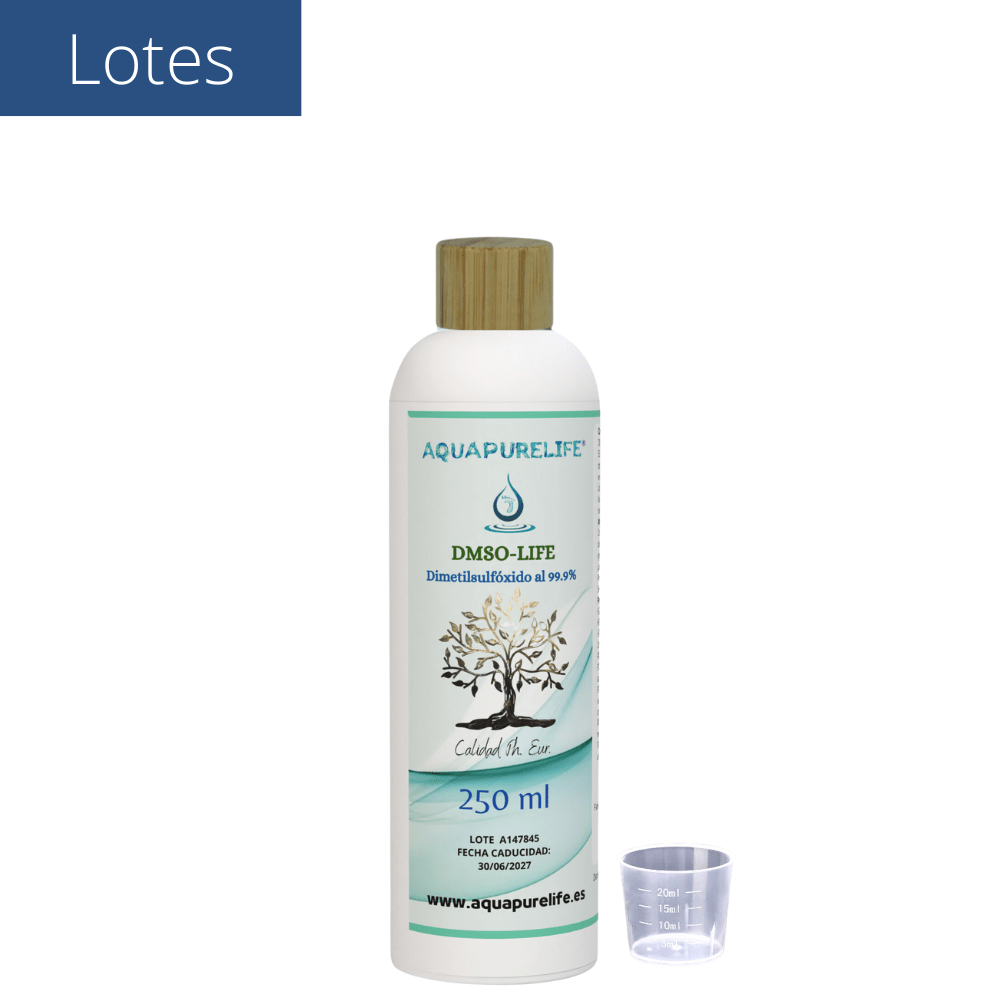 Lotes DMSO 99,99% – Botellas HDPE | Aquapurelife - aquapurelife