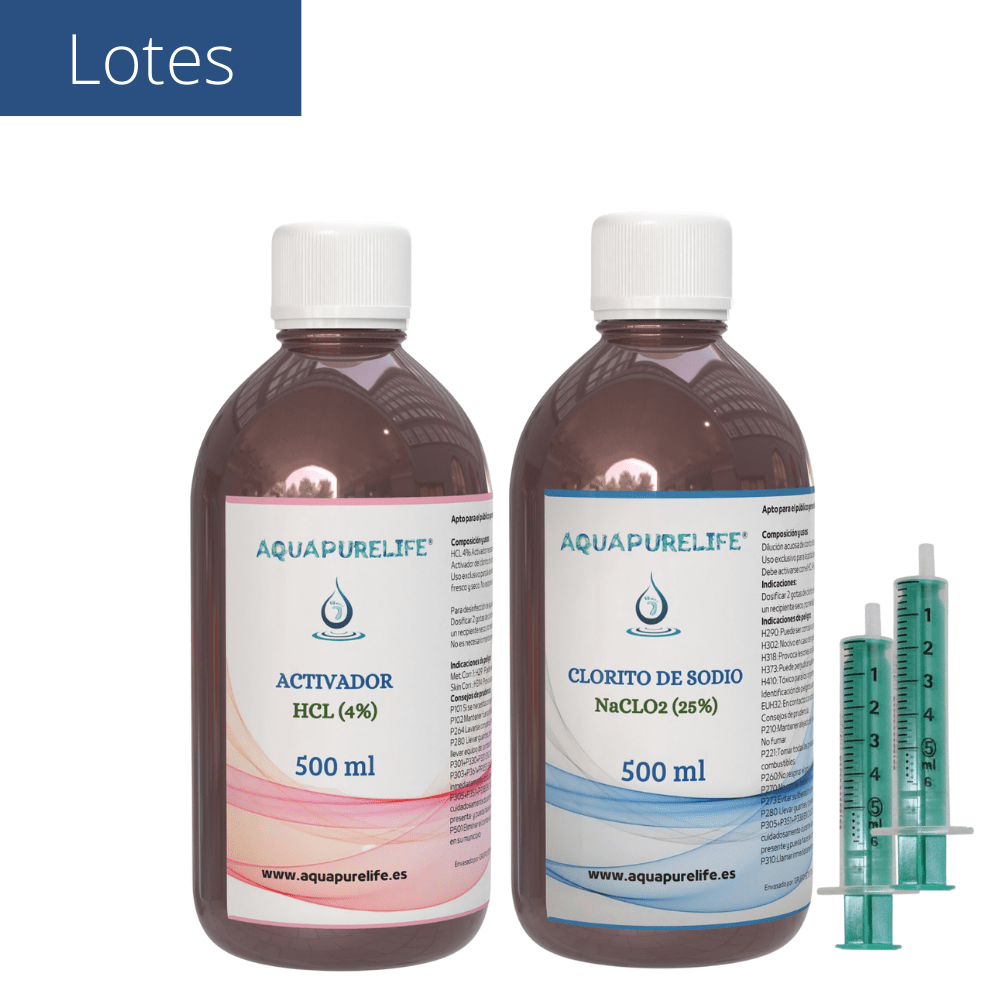 Lote Kit Clorito + Activador – Cristal | Aquapurelife - aquapurelife