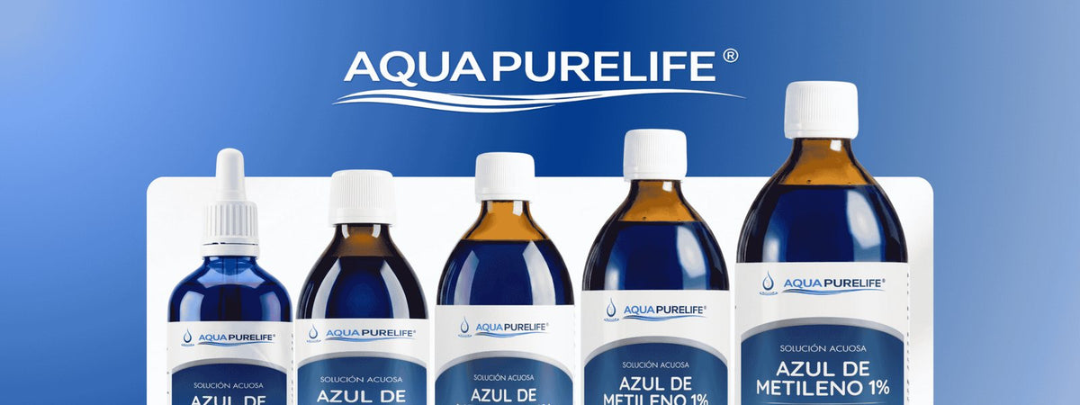 Azul de metileno 1 % solución acuosa en frascos de vidrio de 100 ml a 1 L – Aquapurelife