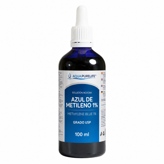 Kit Tinción Laboratorio: azul de metileno 1 % 100 ml Aquapurelife