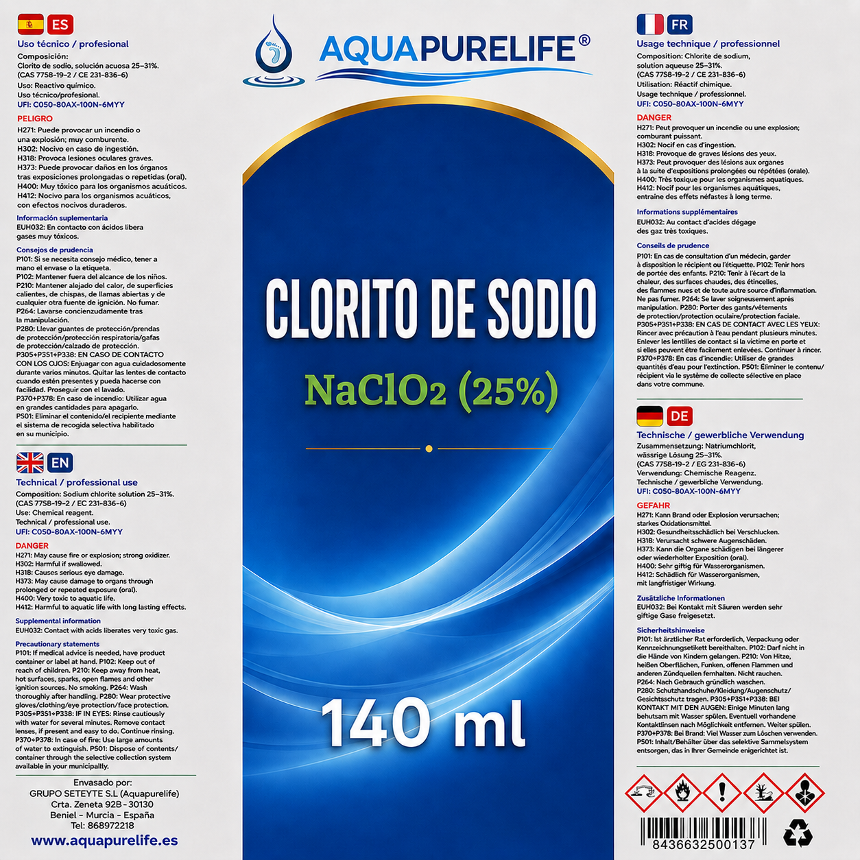 Kit Clorito + Activador