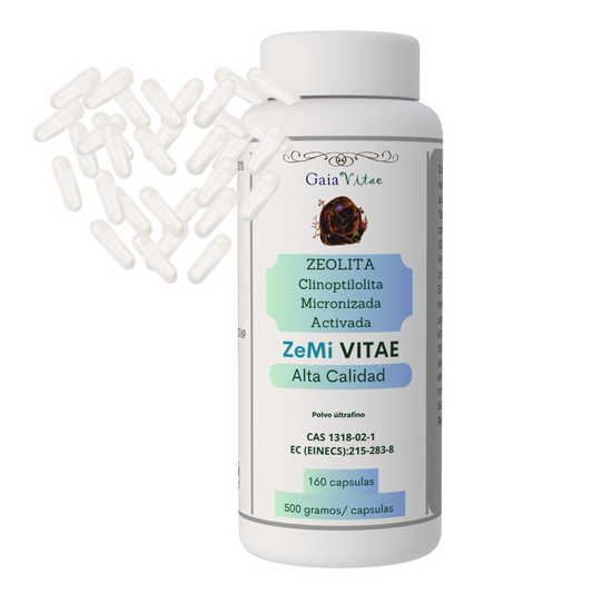 Zeolita en capsulas veganas de 500 mg- | Aquapurelife