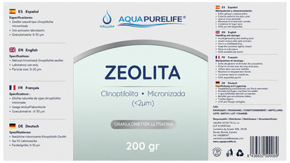 Zeolita en polvo