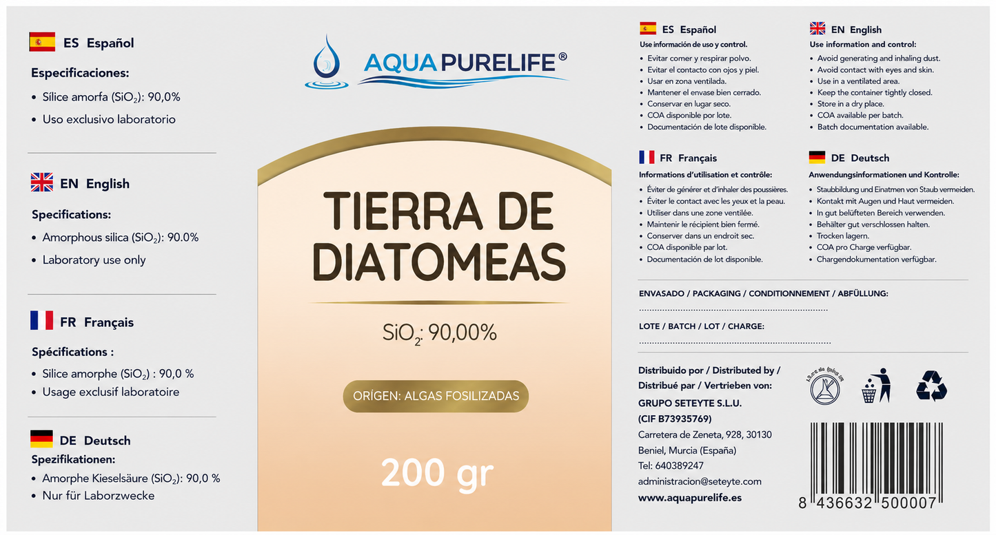 Poudre de terre de diatomées | Aquapurelife