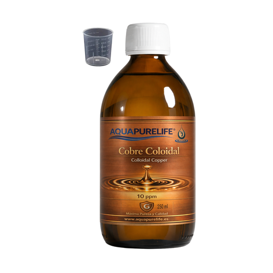 Cuivre colloïdal – Verre avec bouchon doseur | Aquapurelife