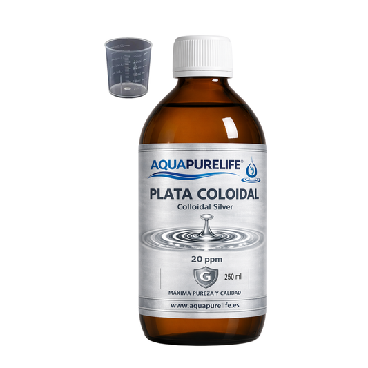 Colloidal Silver – Amber Glass with Measuring Cap | Aquapurelife