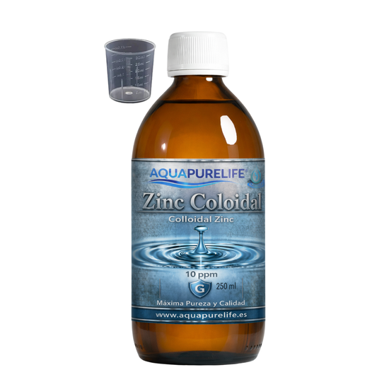 Zinc Coloidal – Vidrio Ámbar con Tapón Medidor | GaiaVitae