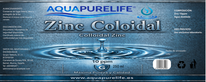 Zinc Coloidal – Vidrio Ámbar con Tapón Medidor | GaiaVitae