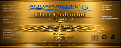 Oro Coloidal 20 PPM