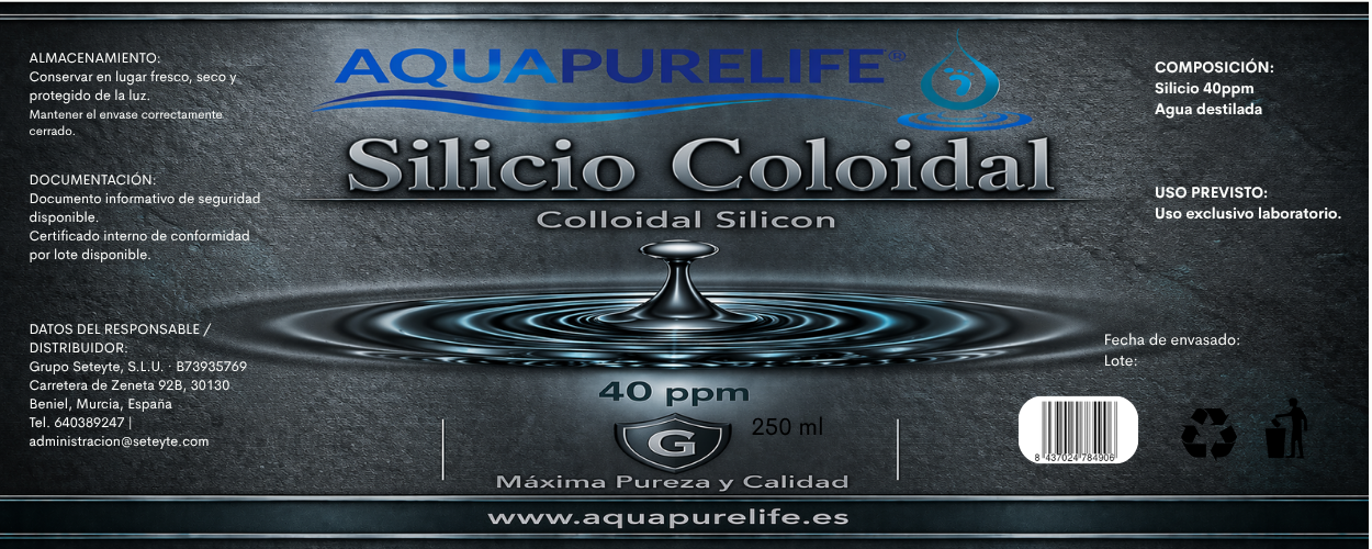 Silicio Coloidal – Vidrio Ámbar | GaiaVitae