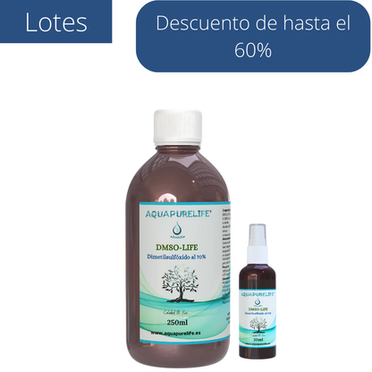 DMSO al 70% botella cristal