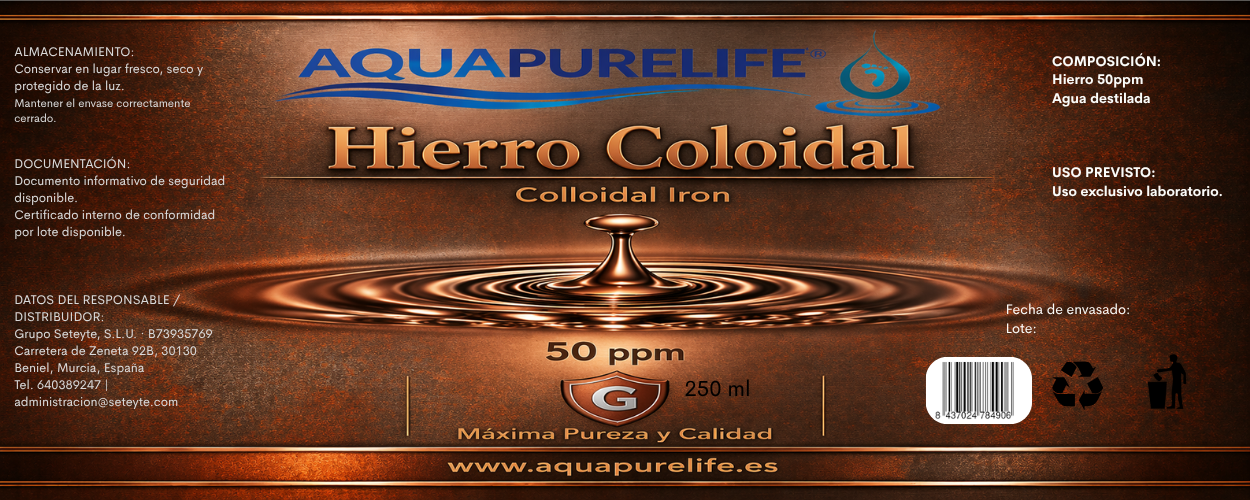 Hierro Coloidal – Vidrio Ámbar | GaiaVitae