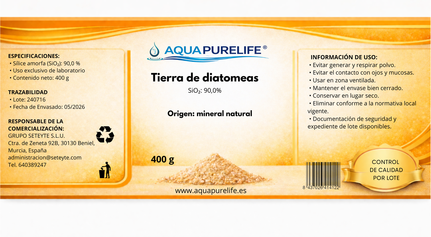 Tierra de Diatomeas – Lote profesional