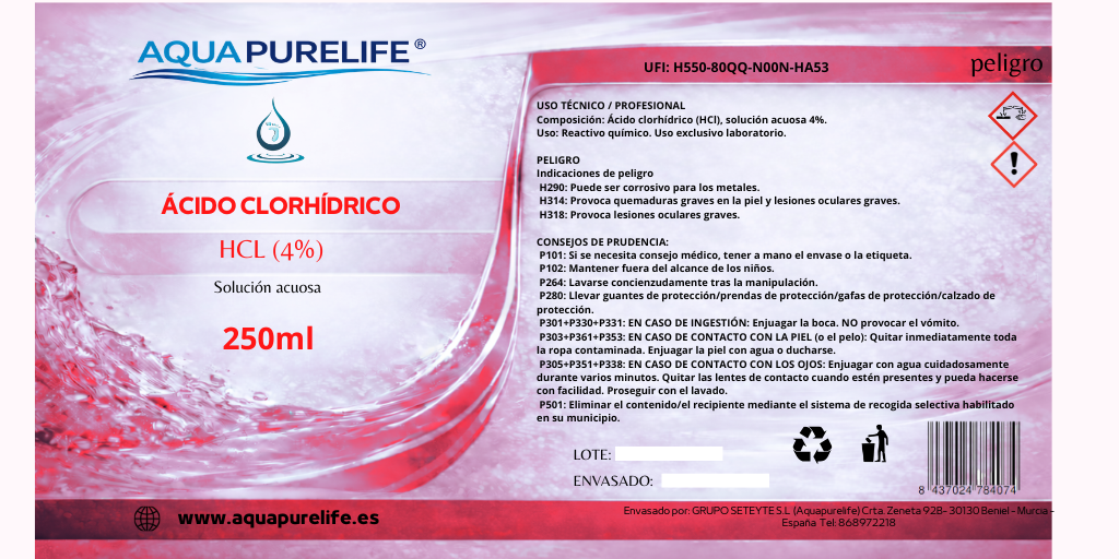 Kit chlorite + activateur – Flacon en verre | Aquapurelife