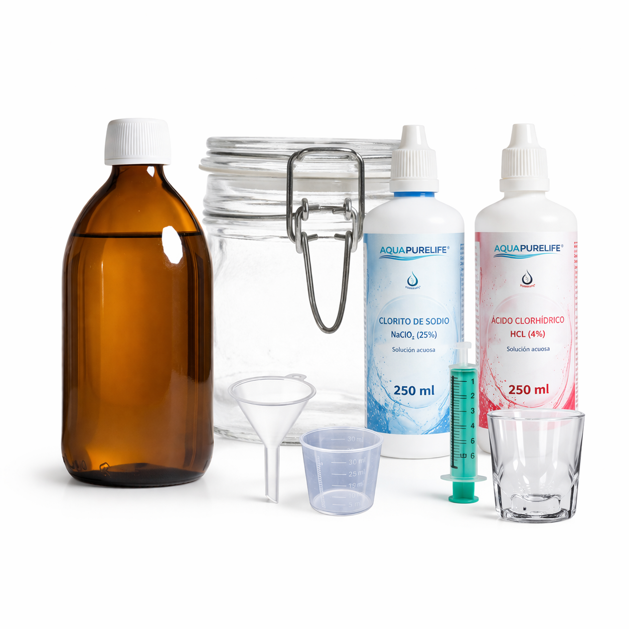 Kit completo CDS 3000 ppm – Fabricación segura con instrucciones