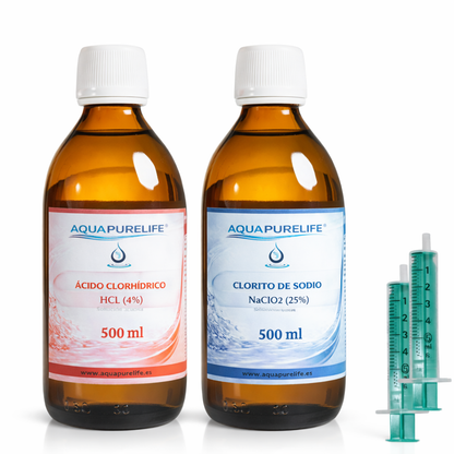 Kit Chlorite + Activateur – Verre | Aquapurelife