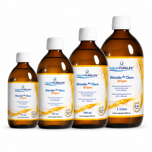 Chlorine Dioxide 3000 ppm – Topaz Glass with Dropper | Aquapurelife