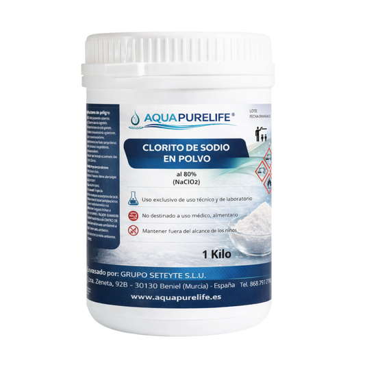 Chlorite de sodium en poudre 80 % – Qualité technique | Aquapurelife