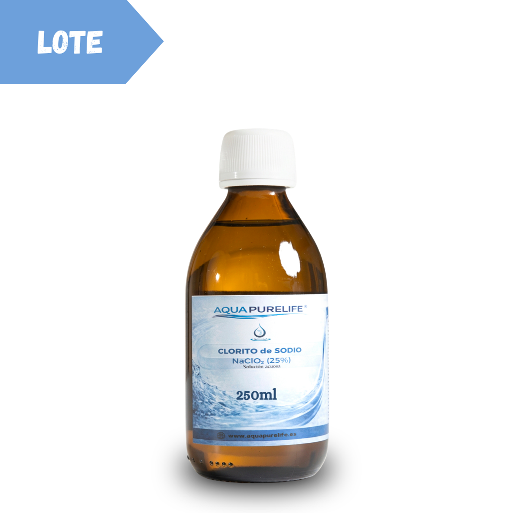 Lot Chlorite de Sodium 25 % – Plastique / verre | Aquapurelife