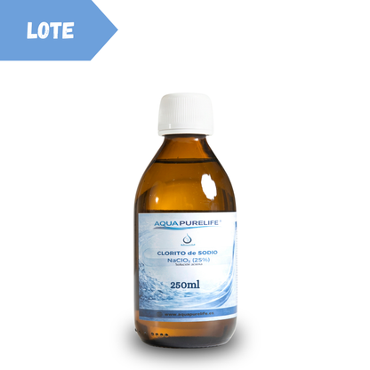 Lot Chlorite de Sodium 25 % – Plastique / verre | Aquapurelife