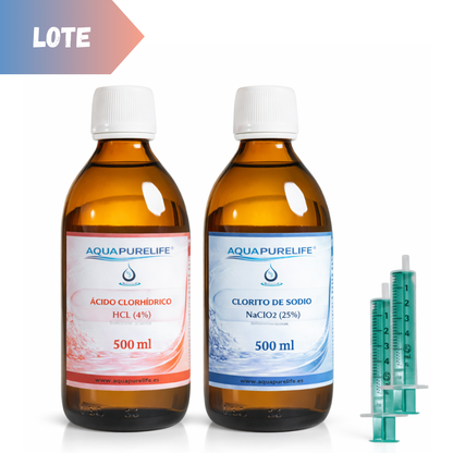 Kit chlorite + activateur – Flacon en verre | Aquapurelife