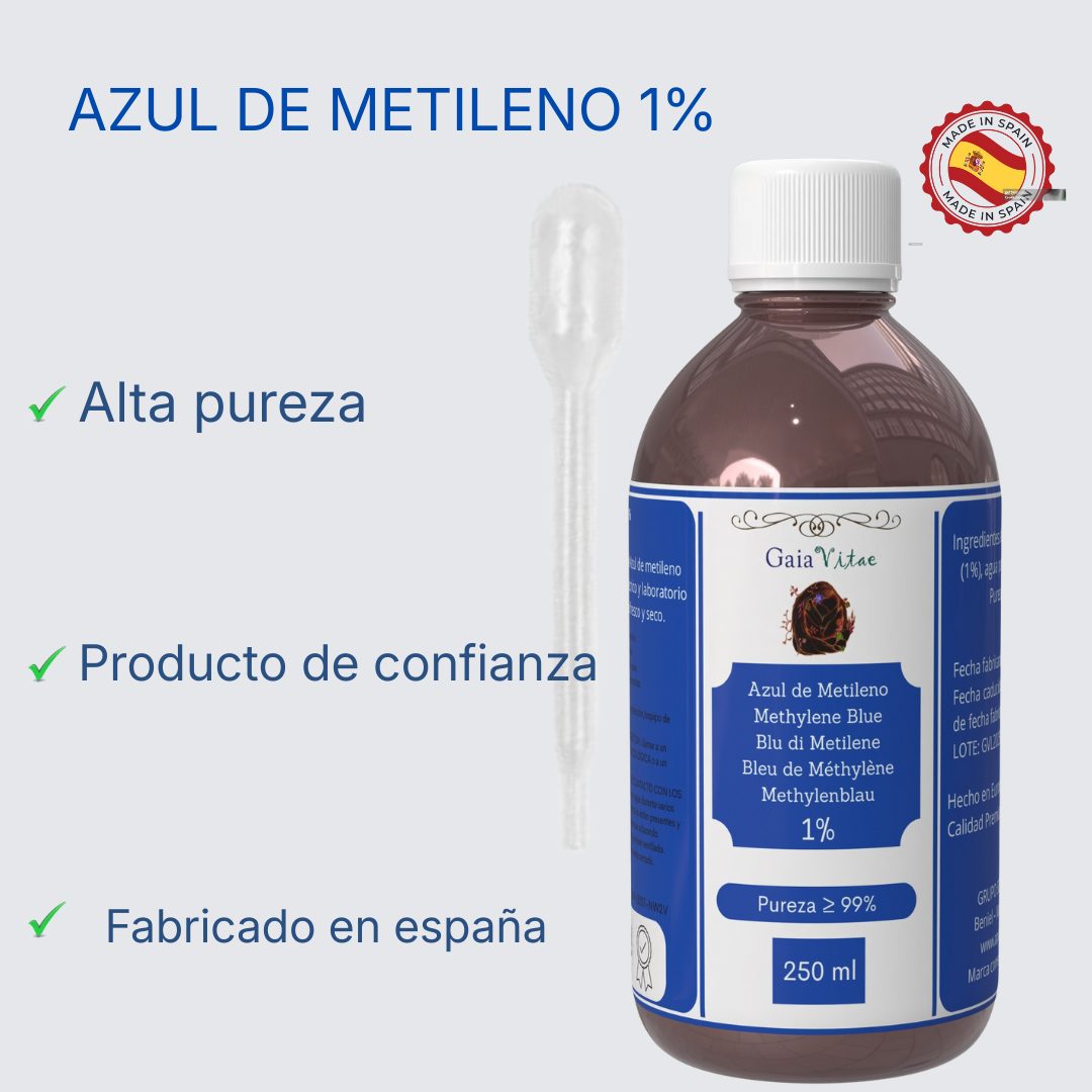 Methylene Blue 1% | Blue Glass with Dropper | Aquapurelife