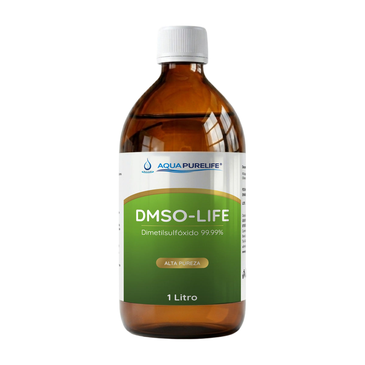 DMSO 99,9 % 1 litro vidrio ámbar – Aquapurelife