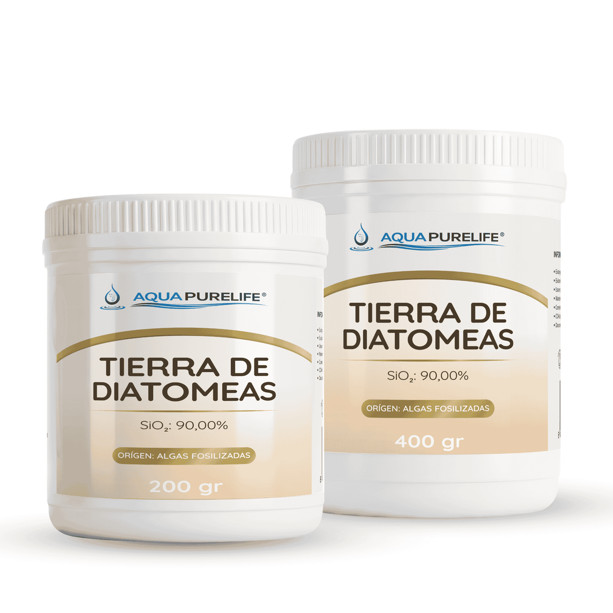 Diatomaceous earth in 200 g and 400 g tubs – Aquapurelife