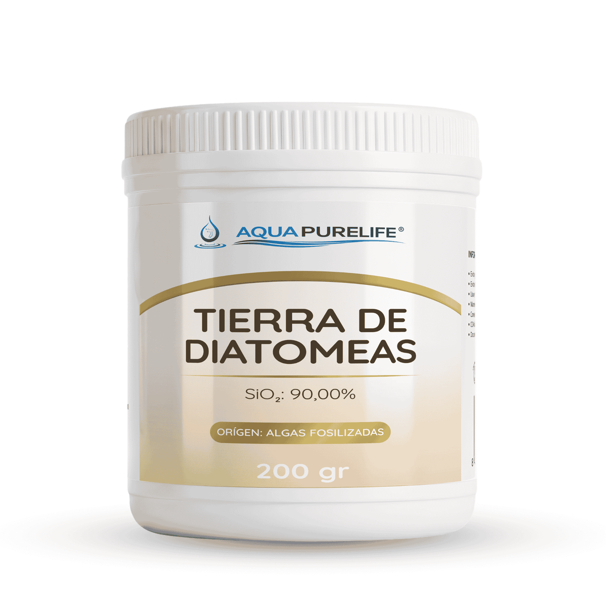 Amorphous diatomaceous earth powder, 200 g tub – Aquapurelife
